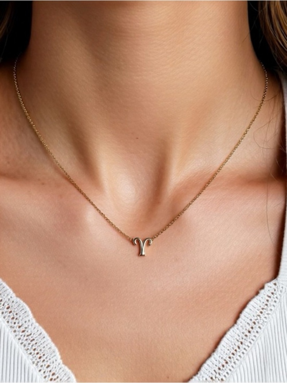 aerie Gold Aries Symbol Necklace